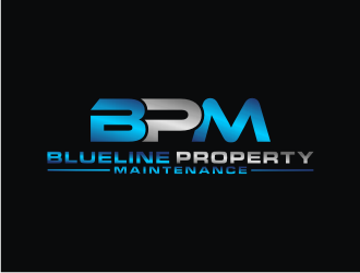 Blueline Property Maintenance  logo design by bricton