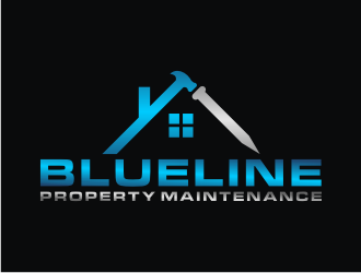 Blueline Property Maintenance  logo design by bricton