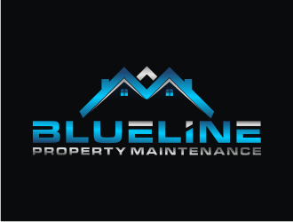 Blueline Property Maintenance  logo design by bricton
