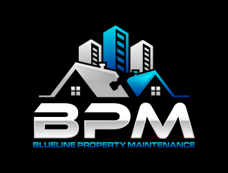 Blueline Property Maintenance  logo design by hidro