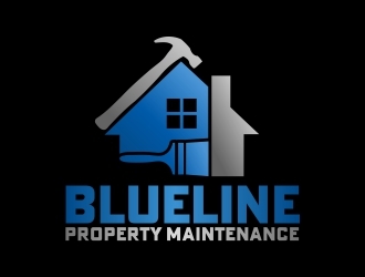 Blueline Property Maintenance  logo design by b3no