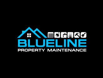 Blueline Property Maintenance  logo design by Leebu