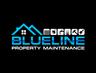 Blueline Property Maintenance  logo design by Leebu