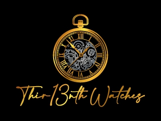 Thir13nth Watches logo design by jaize