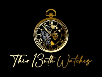 Thir13nth Watches logo design by jaize