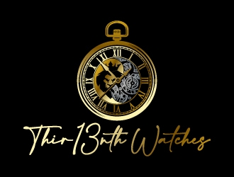 Thir13nth Watches logo design by jaize