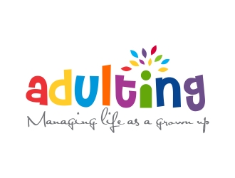 Adulting logo design by cikiyunn