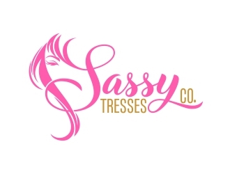 Sassy Tresses Co. logo design by b3no