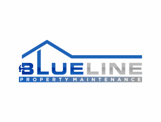 Blueline Property Maintenance  logo design by Mahrein