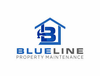 Blueline Property Maintenance  logo design by Mahrein