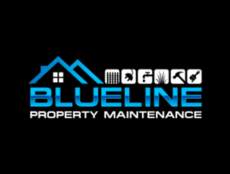 Blueline Property Maintenance  logo design by Leebu