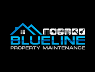 Blueline Property Maintenance  logo design by Leebu