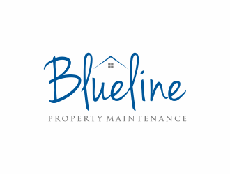 Blueline Property Maintenance  logo design by menanagan