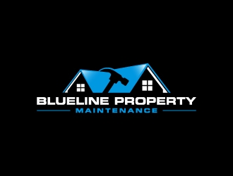 Blueline Property Maintenance  logo design by labo