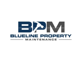 Blueline Property Maintenance  logo design by labo