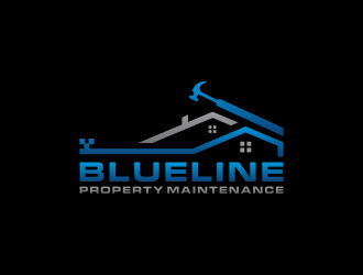 Blueline Property Maintenance  logo design by checx