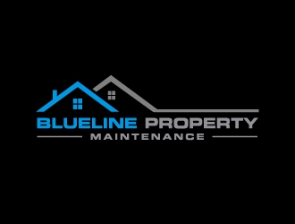 Blueline Property Maintenance  logo design by labo