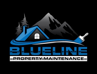 Blueline Property Maintenance  logo design by daywalker