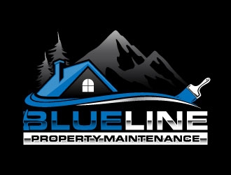 Blueline Property Maintenance  logo design by daywalker