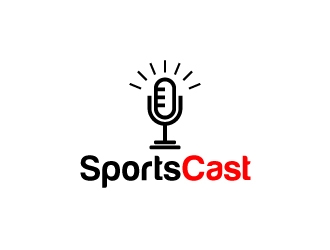 SportsCast logo design by aryamaity
