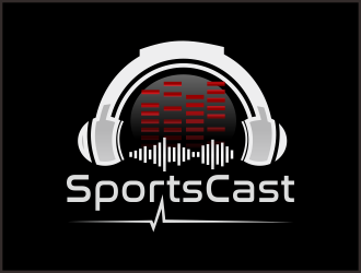 SportsCast logo design by Greenlight