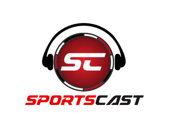 SportsCast logo design by Greenlight