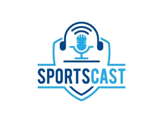 SportsCast logo design by wongndeso
