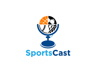 SportsCast logo design by jafar