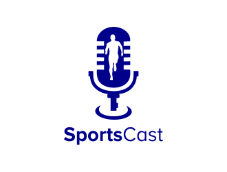 SportsCast logo design by aldesign