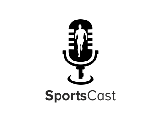 SportsCast logo design by aldesign