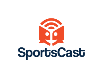 SportsCast logo design by Designsketch