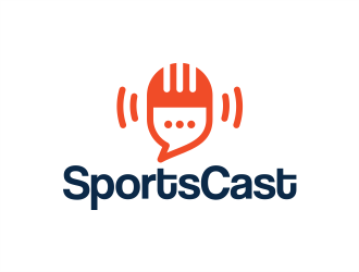 SportsCast logo design by Designsketch