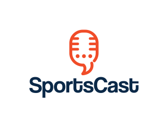SportsCast logo design by Designsketch