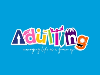 Adulting logo design by MarkindDesign