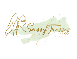 Sassy Tresses Co. logo design by YONK