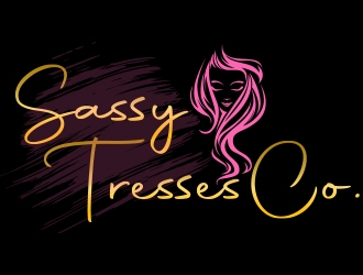 Sassy Tresses Co. logo design by romano
