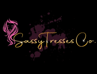 Sassy Tresses Co. logo design by romano