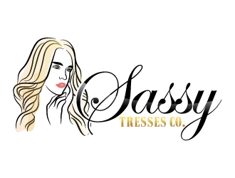 Sassy Tresses Co. logo design by MUSANG