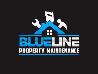 Blueline Property Maintenance  logo design by YONK