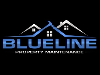Blueline Property Maintenance  logo design by gilkkj