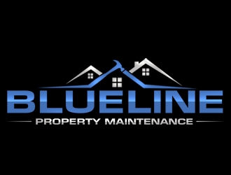 Blueline Property Maintenance  logo design by gilkkj