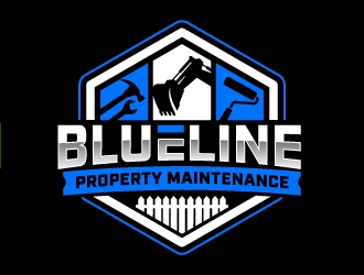 Blueline Property Maintenance  logo design by jaize