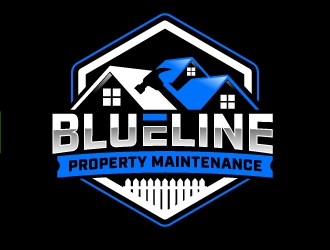 Blueline Property Maintenance  logo design by jaize