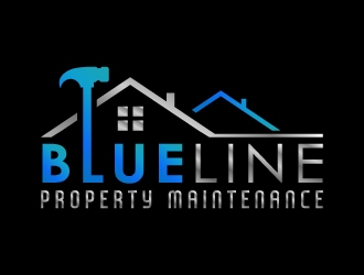 Blueline Property Maintenance  logo design by BeezlyDesigns