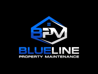 Blueline Property Maintenance  logo design by MUSANG