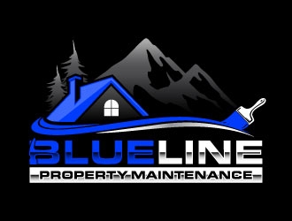 Blueline Property Maintenance  logo design by daywalker