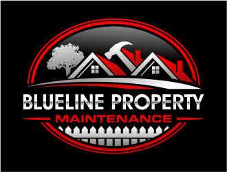 Blueline Property Maintenance  logo design by cintoko