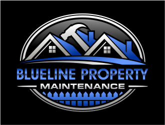 Blueline Property Maintenance  logo design by cintoko
