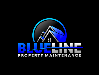Blueline Property Maintenance  logo design by ekitessar