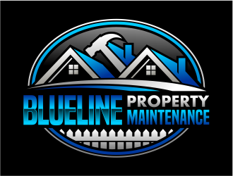 Blueline Property Maintenance  logo design by cintoko